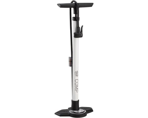 Planet Bike Planet Comp Floor Pump w/ Gauge (White)