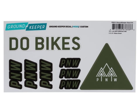 PNW Components X Ground Keeper Custom Handlebar Decal Kit (Moss Green)