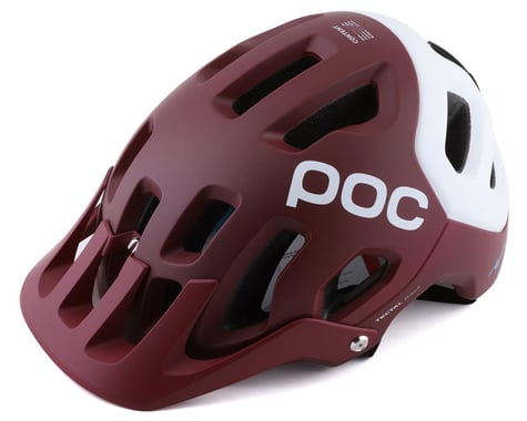 POC Tectal Race SPIN Helmet (Propylene Red/Hydrogen White Matte)