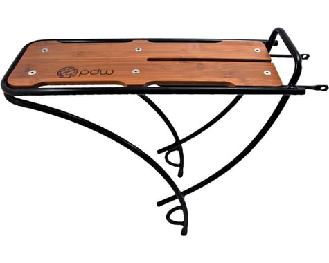 Portland Design Works Payload Rear Rack w/ Bamboo Deck (Brown/Black) (Steel)
