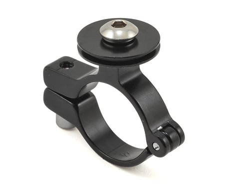 Problem Solvers Cross Front Derailleur Clamp w/ Cable Pulley (Black) (28.6mm)