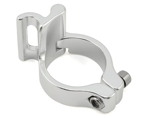 Problem Solvers Braze-On Slotted Adaptor Clamp (Silver) (31.8mm)