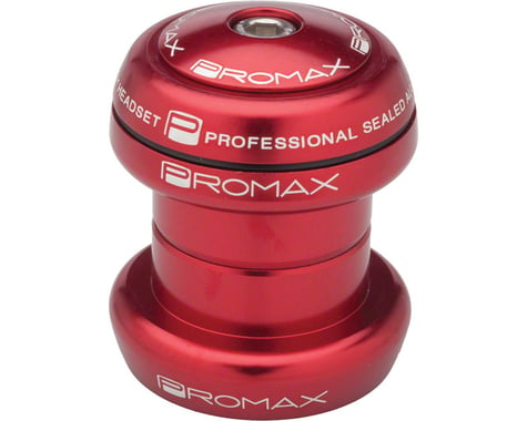 Promax PI-1 Press-in 1-1/8" Headset (Red) (Alloy Sealed Bearing) (1-1/8")