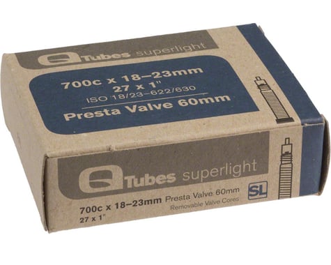 Q-Tubes Superlight 700c x 18-23mm 60mm Presta Valve Tube