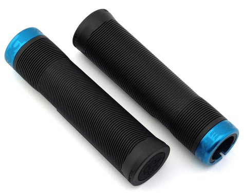 Race Face Chester Lock-On Grips (Black/Turquoise) (34mm)