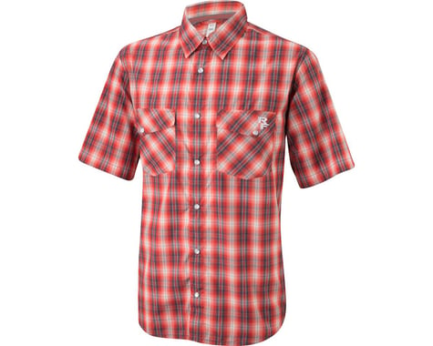 Race Face Shop Men's Shirt (Gray/Red Plaid) (M)