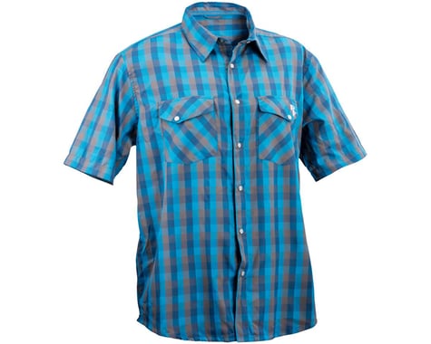 Race Face Shop Men's Shirt (Blue Plaid) (M)