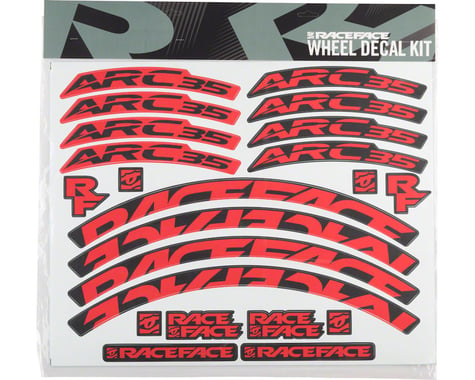 Race Face Decal Kit for Arc 35 Rims (Red)