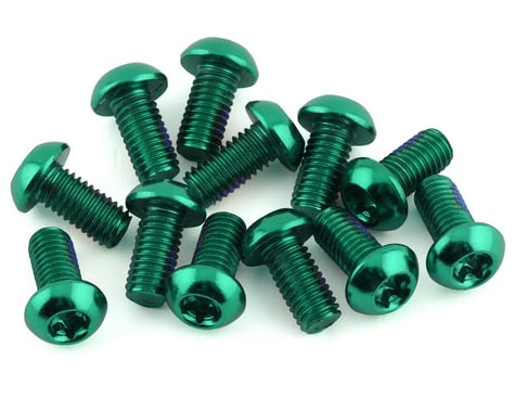 Reverse Components Disc Rotor Bolts (Green) (M5 x 10) (12)