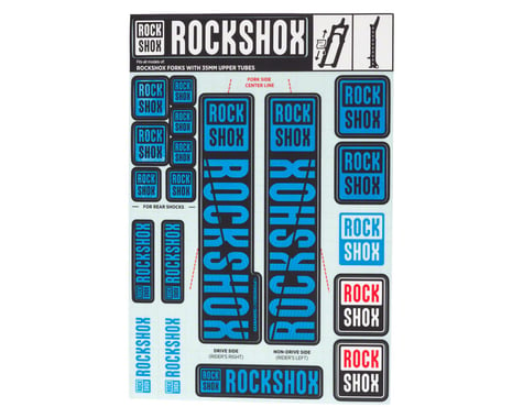 RockShox Decal Kit (35m) (Blue)