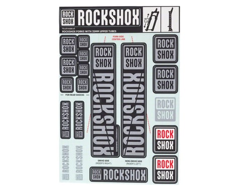 RockShox Decal Kit (35m) (Grey)