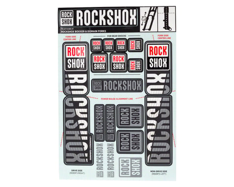 RockShox Decal Kit (35mm) (Dual Crown) (White)