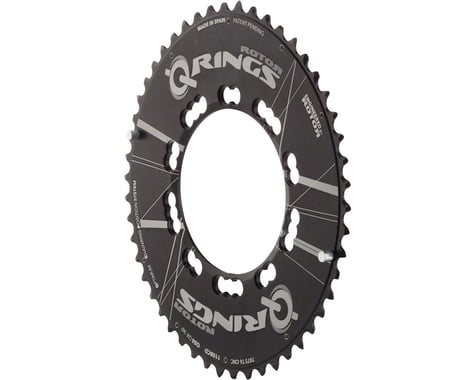 Rotor Aero Q-Ring Oval 5 Position Chainring (Black) (110mm BCD)