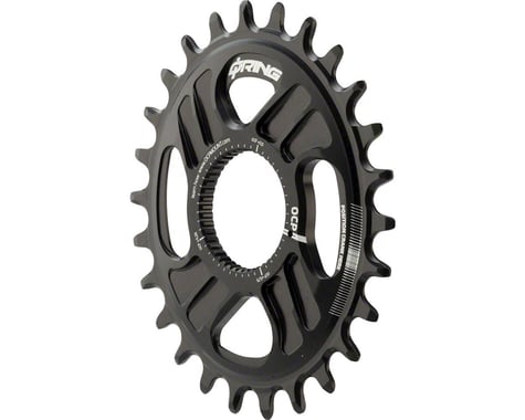 Rotor Q-Ring Direct Mount Oval Chainring for Rotor Mountain Cranksets (Black)