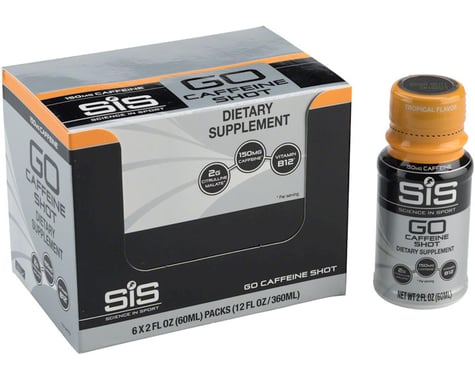 SIS Science In Sport SiS GO Caffeine Shot: Tropical, 60ml, Box of 6