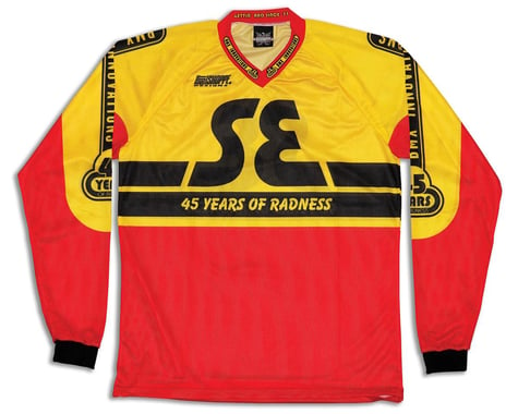 SE Racing 45 Years of Radness Retro BMX Jersey (Red/Yellow) (2XL)
