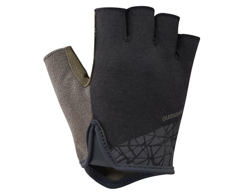 Shimano Transit Short Finger Gloves (Black/Brown)