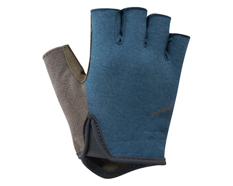 Shimano Transit Short Finger Gloves (Navy/Brown)