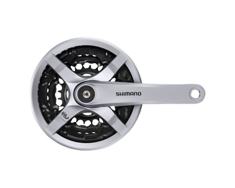 Shimano Tourney FC-TY501 Crankset - 170mm, 6/7/8-Speed, 42/34/24t, Riveted, Squa