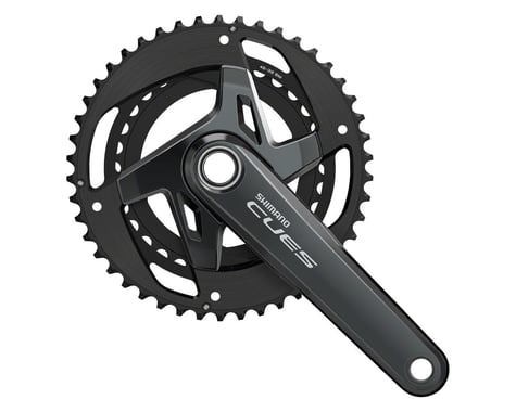 Shimano CUES FC-U8000-2 Crankset (Black) (2 x 11 Speed) (170mm) (46/32T)