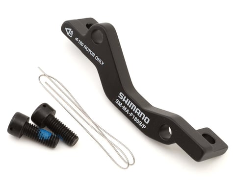 Shimano Disc Brake Adapters (Black) (For IS Caliper) (F180S/P) (PM Fork/IS Caliper) (180mm Front)