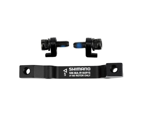 Shimano Disc Brake Adapters (Black) (R160P/S) (IS Mount) (160mm Rear)
