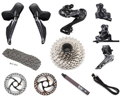 Shimano Ultegra R8100 Di2 Groupset (Black) (2 x 12 Speed) (11-30T)