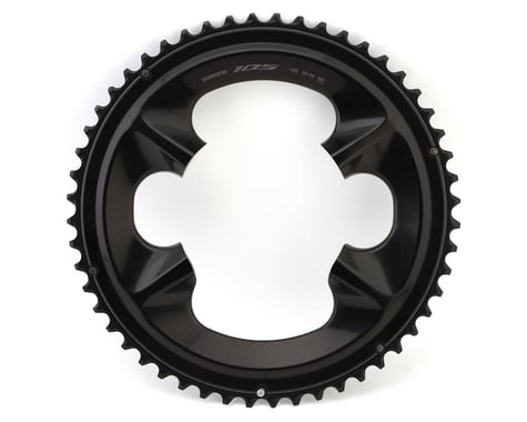 Shimano 105 FC-R7100 Chainring (Black) (2 x 12 Speed) (110mm BCD) (Outer) (52T)