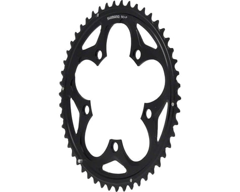 Shimano 105 FC-5750-L Chainrings (Black) (2 x 10 Speed) (110mm BCD) (Outer) (50T)