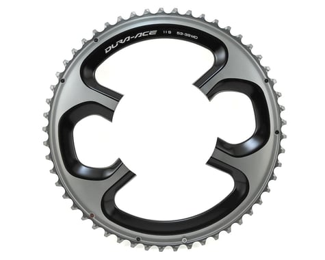 Shimano Dura-Ace FC-9000 Chainrings (Black/Silver) (2 x 11 Speed) (110mm BCD) (Outer) (53T)