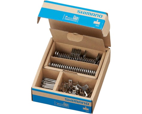 Shimano G05A Disc Brake Pad & Spring Bulk Box(Resin Compound) (Alloy Back Plate) (Box/25 Pairs)