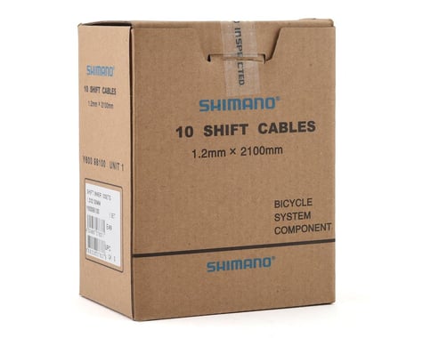 Shimano Inner Shift/Derailleur Cable (Shimano/SRAM) (Stainless) (1.2mm) (2100mm) (10 Pack)