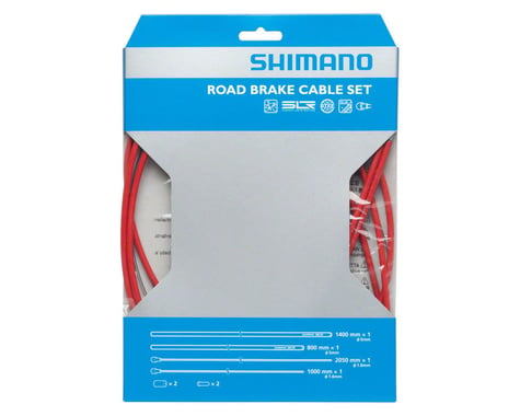 Shimano Road PTFE Brake Cable & Housing Set (Red) (1.6mm) (1000/2050mm)