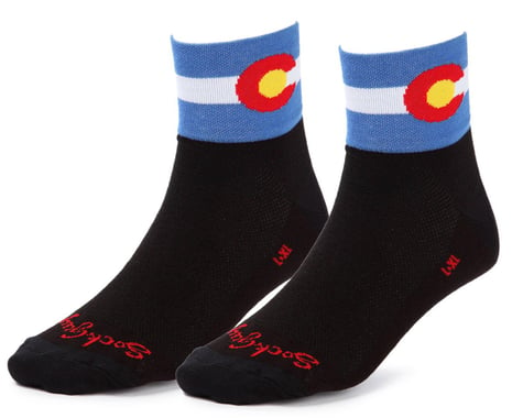 Sockguy 3" Socks (Colorado Flag) (S/M)