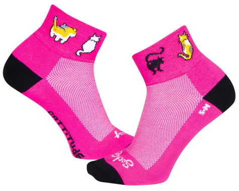 Sockguy Women's 2" Socks (Cattitude) (S/M)