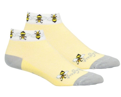 Sockguy Women's 1" Socks (Bees) (S/M)