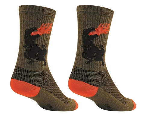 Sockguy 6" Wool Socks (Dinosaur) (L/XL)
