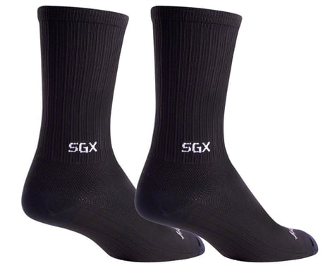 Sockguy 6" SGX Socks (Black) (L/XL)