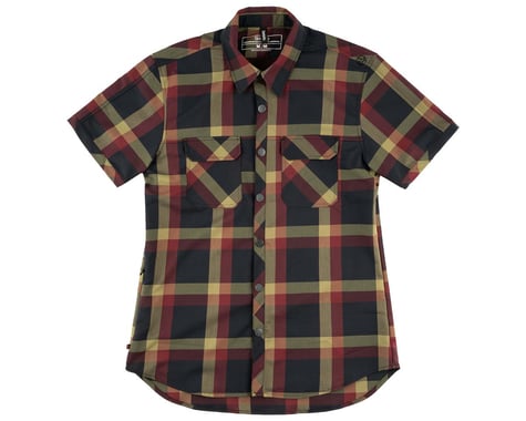 Sombrio Men's Wrench Riding Shirt (After Ride Wine Plaid) (M)