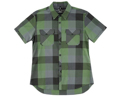 Sombrio Men's Wrench Riding Shirt (Clover Green Plaid) (XL)