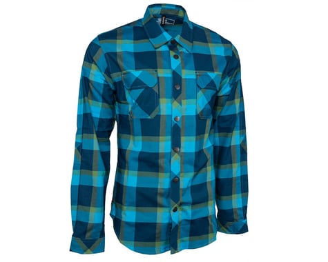 Sombrio Men's Vagabond Riding Shirt (Boreal Blue Plaid) (XL)