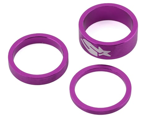 Spank Headset Spacer Kit (Purple) (1-1/8") (3/6/12mm)