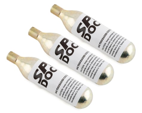 Spin Doctor Threaded Co2 Cartridges (Silver) (3 Pack) (16oz)