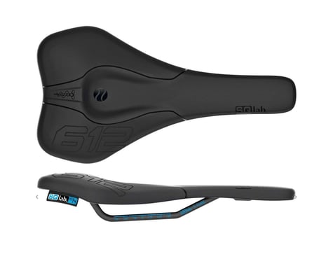 SQlab 612 Ergowave R Saddle (Black) (Hollow S-Tube Alloy Rails) (120mm)