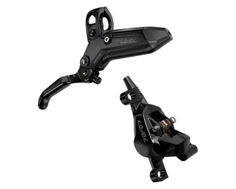 SRAM Level Silver Stealth 2-Piston Hydraulic Disc Brake (Black) (Post Mount) (Left)