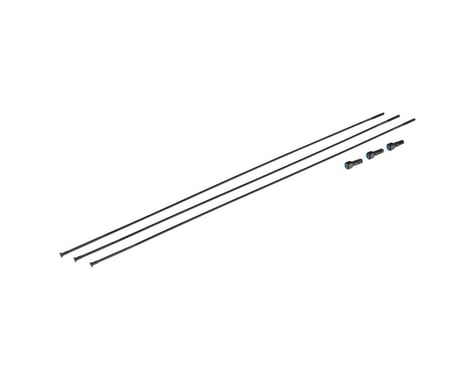SRAM Bladed Straight-Pull Spokes/Nipples (Black) (External) (3-Pack) (281mm)