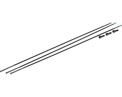 SRAM Bladed Straight-Pull Spokes/Nipples (Black) (External) (3-Pack) (294mm)
