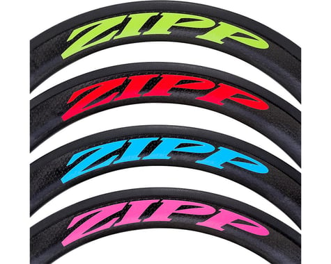 ZIPP Decal Set (202 Matte Red Log) (Complete for One Wheel)