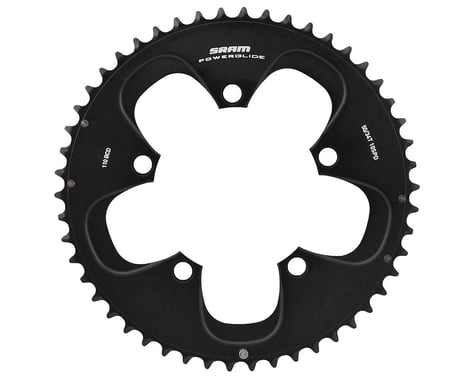 SRAM Powerglide Road Chainrings (Black) (2 x 10 Speed) (Red/Force) (Outer) (110mm BCD) (50T)