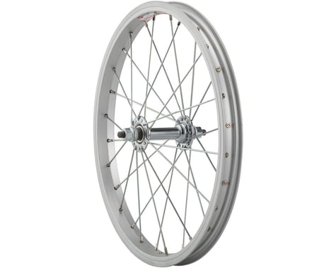 Sta-Tru Front Wheel (Silver) (16") (Steel Rim) (Solid Axle) (28 Spokes)